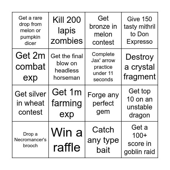 httcsleepy Bingo Card
