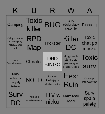 DBD bingo 15.11.2021 Bingo Card