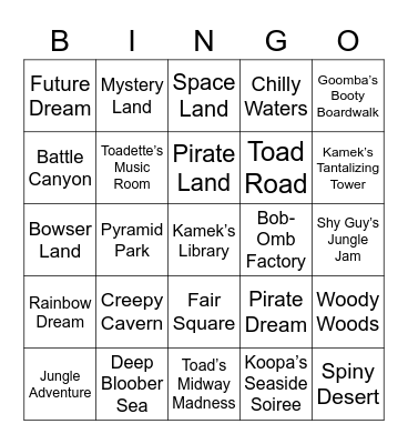 Mana ROUND 2 (Mario Party) Bingo Card