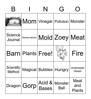 Zoey & Sassafras Bingo Card