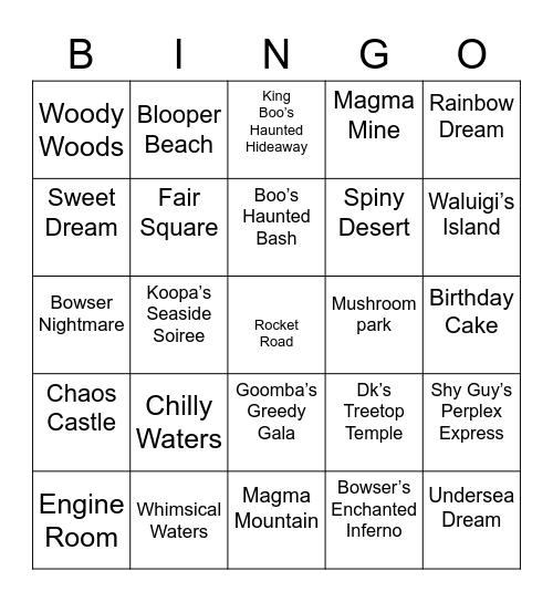 Dino ROUND 1 [Mario Party] Bingo Card