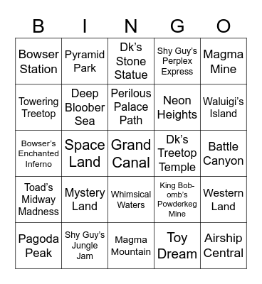Pansparce Round 2 (Mario Party) Bingo Card
