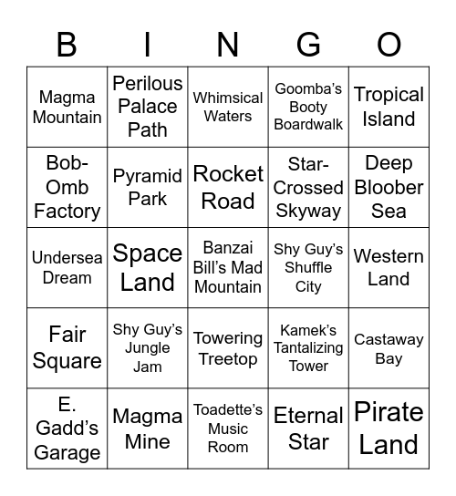 Frosty Round 2 (Mario Party) Bingo Card
