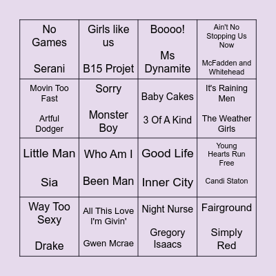 Banger Bing-O with Clive-O Bingo Card