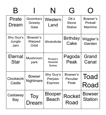 Steelcario ROUND 1 [Mario Party] Bingo Card