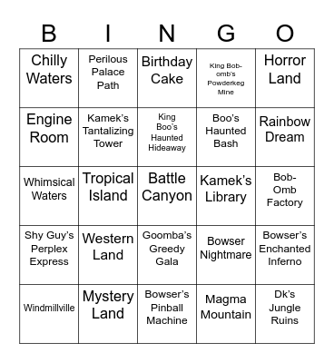 Steelcario ROUND 2 [Mario Party] Bingo Card