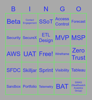 D&I Bingo Card