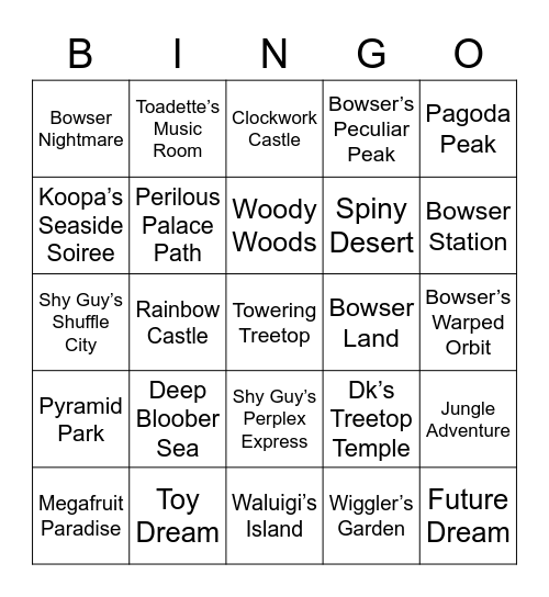 Hellboy Round 2 (Mario Party) Bingo Card