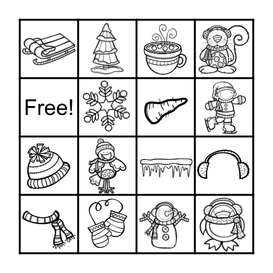 Winter Bingo Card