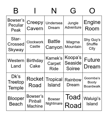 Holly Round 2 (Mario party) Bingo Card