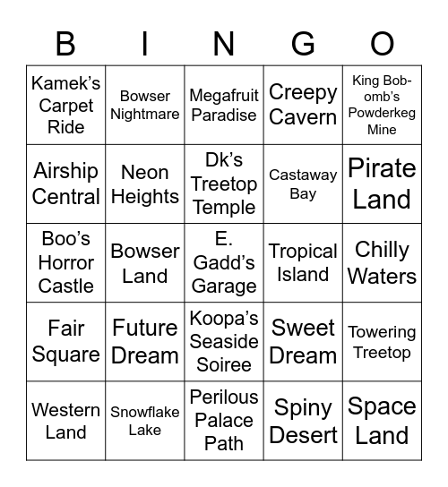 Zekrom Round 2 (Mario Party) Bingo Card