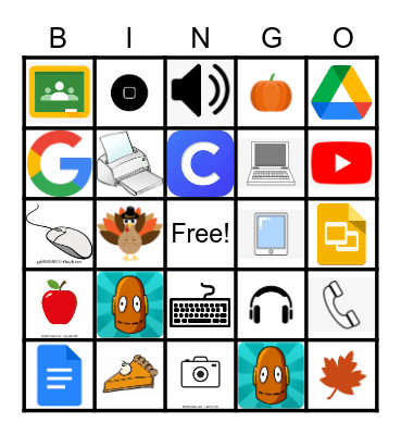 Fall Tech Bingo Card
