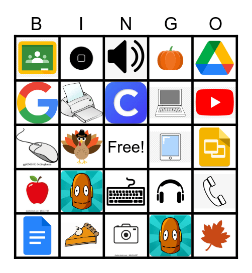 Fall Tech Bingo Card