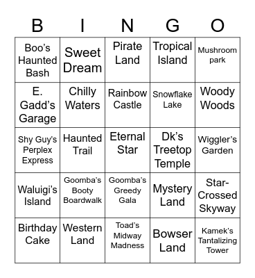 Irri ROUND 1 [Mario Party] Bingo Card