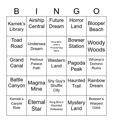 Irri ROUND 2 [Mario Party] Bingo Card