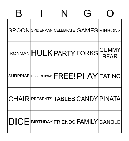 Happy Birthday ChaTeng Bingo Card