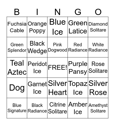 Dot Bingo! Bingo Card