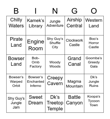 Em ROUND 2 [Mario Party] Bingo Card