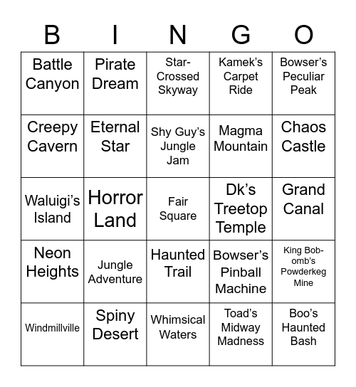 Markeles ROUND 2 [Mario Party] Bingo Card