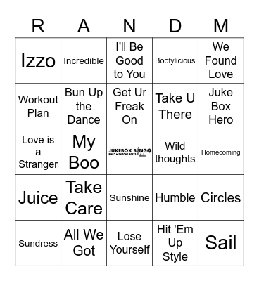 Gwen's Random Bingo Card