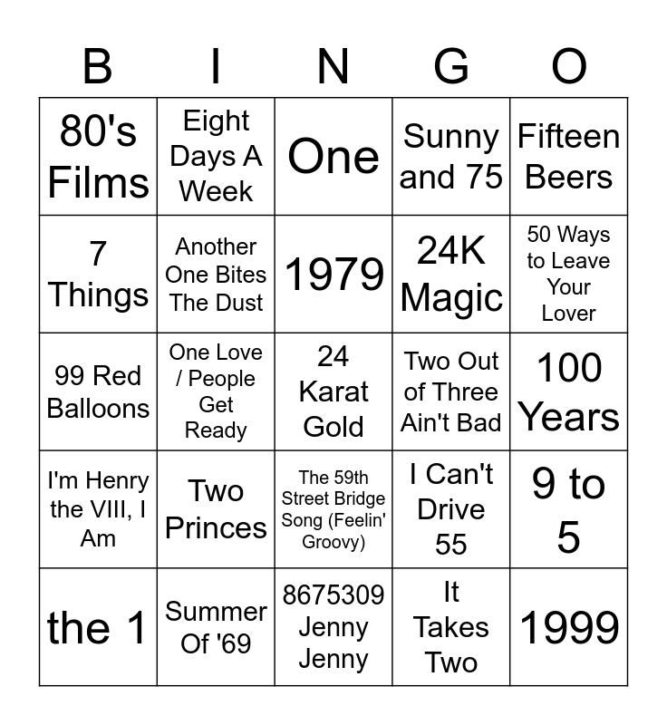 songs-with-a-number-in-the-title-bingo-card