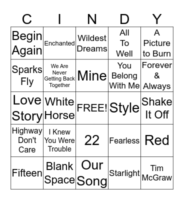 Happy Birthday  Bingo Card