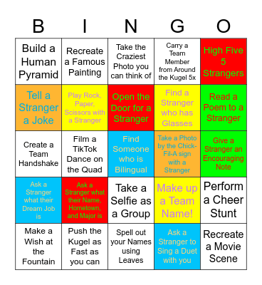 MINGLE BINGLE BINGO Card