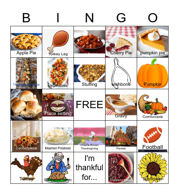 Thanksgiving Bingo!+ Bingo Card