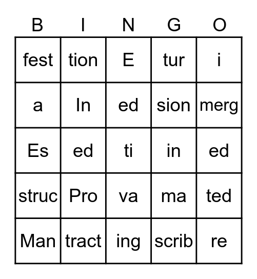 Vietnam war Bingo Card