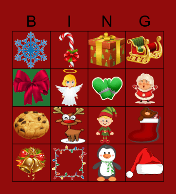 Christmas Bingo Card