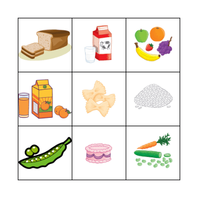 FOOD Bingo Card