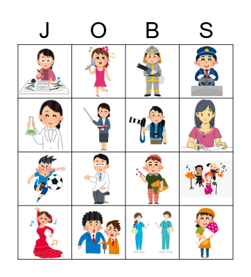 J O B S Bingo Card