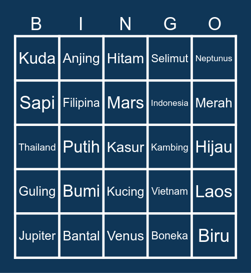 Bingo punya @doiyougnct Bingo Card
