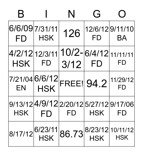 Fairfield Inn Lincoln, NE Bingo Card