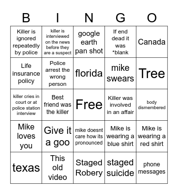 That Chaper Bingo Card