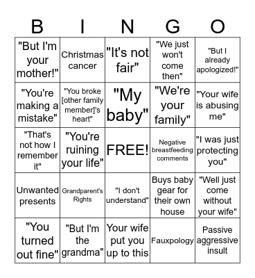 BSC MIL Bingo Card