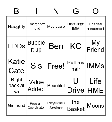 Barb Bingo Card