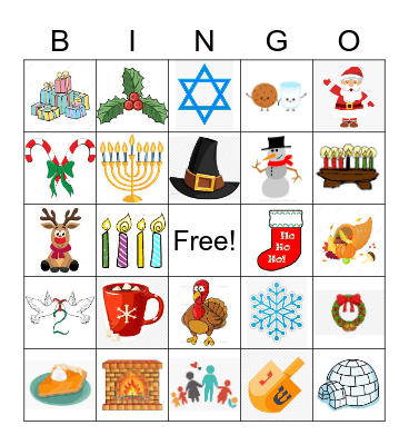 Holiday Bingo! Bingo Card