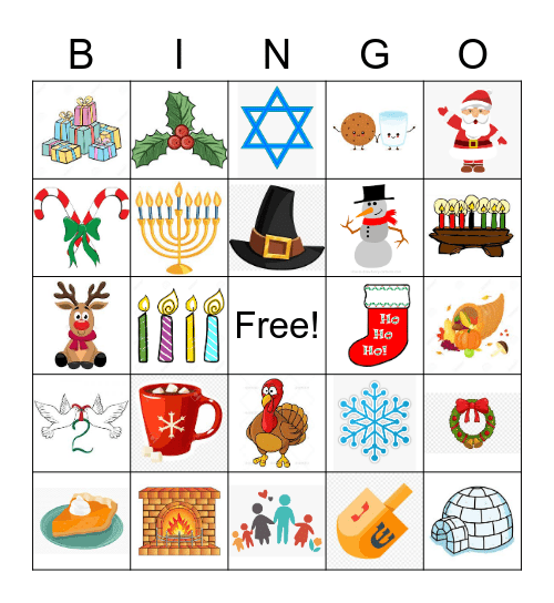 Holiday Bingo! Bingo Card