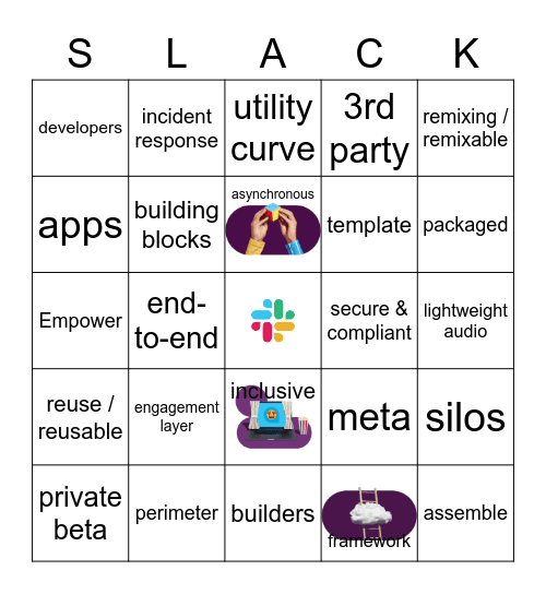 Frontiers Keynote Bingo Card