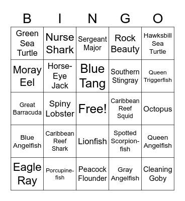 Cottrell Spring Break '22 Snorkel Bingo Card