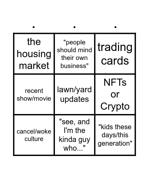 "Uh Oh, Brent Just Walked Into the Room!" Bingo Card