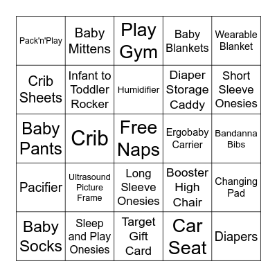 Baby Peach Loves Bingo Card
