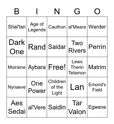 WHEEL OF TIME - LEAVETAKING S1E1 Bingo Card