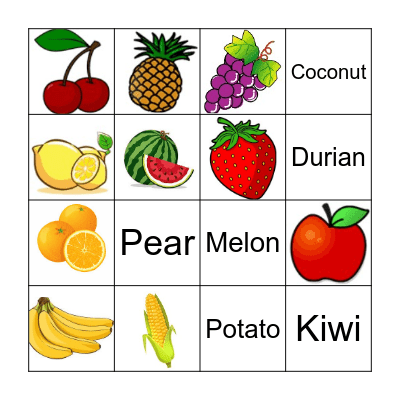 English Week Bingo! Bingo Card