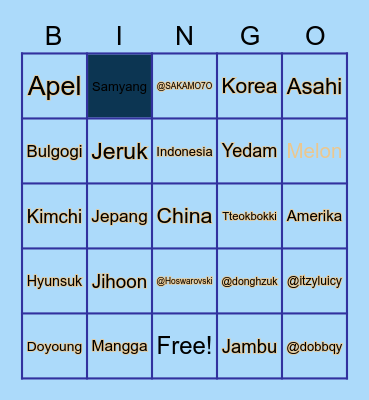 SPACE🚀 Bingo Card