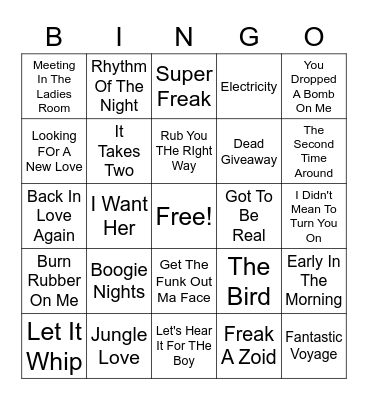 Buster Tubb's #2 Bingo Card