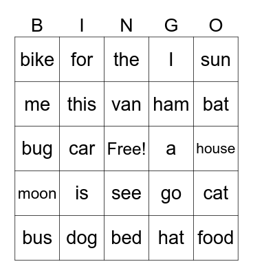 First Group - BINGO Card