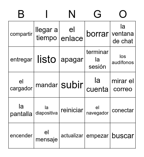 La tecnología Bingo Card