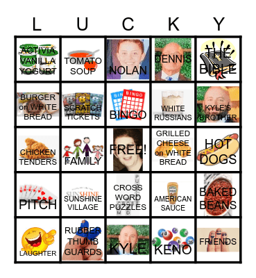LUGENE'S LUCKY BINGO Card